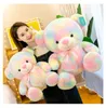 Kleurrijke koude teddybeer knuffel grote zachte super schattige beren pop kussen baby vriendin kerstcadeau decoratie