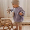 Cardigan Children Baby Loose Sweater Knitted Autum Winter Boy Girl Clothes Round Neck Kid Toddler Pullover Outerwear 231013
