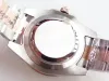 ST9 40 mm Automatikuhr mit schwarzem Zifferblatt, hochwertige Herren-Armbanduhr, Herrenuhren mit zweifarbigem Roségold-Edelstahlarmband, Everose