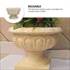 Decorações de jardim resina epóxi moldes vaso de flores fundição diy artesanato estilo europeu vaso ornamento bonsai