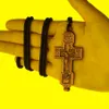 Naszyjniki wiszące święte rosyjskie wschodnie prawosławne Naszyjnik Dziewica Maryja trzyma Jezus Rope łańcuch kobiet mężczyzn modlitwa biżuteria prezentpend245s