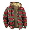 Men's Jackets Fashion Casual Multi Pattern Hooded Fleece Christmas Sweater Mens Under Man Jacket Zip