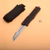 UT-A5 Automatisk kniv Hellhound Tanto Knivar Dubbelverkande Taktiska knivar UTX85 med 6061-T6 Aluminiumhandtag EDC Pocket Tools