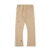 Pantalons pour hommes Peints à la main Splash-Ink Vintage Pantalons de survêtement évasés Hommes Y2K Pantalon coupe décontractée Streetwear Hip Hop Baggy Micro Flare Joggers Femmes