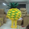 2019 novo desconto de fábrica abacaxi frutas marca novo traje da mascote roupa completa fantasia vestido mascote traje completo outfit223z