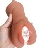 sex massagerMen's aircraft cup three hole inverted mold double head tongue famous tool pussy buttocks masturbation tool adult sex toy