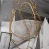 Slovehoony S925 mode pendentif colliers chaînes de serpent bijoux de luxe trombone chaîne conception Unique pour fête Punk filles