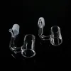 Dabber Tool Real 4mm Dikke Domeless Quartz Banger Nail Flat Top 90 45 Graden 10mm 14mm 18mm Mannelijke Vrouwelijke OD 22mm Handslijpmachine Machine