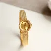 Wristwatches Simple Retro Light Luxury Small Gold Watch Explosive And Exquisite Dial Casual Wrist Watches For Women