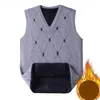 Heren Vesten 2023 Lente Herfst Mannen Uniform Vest Mode V-hals Trui Jongens Britse Student Mouwloos Vest Gebreide Tops truien A69