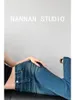 Skirts WOMENGAGA 2023 Sexy High Waist Wrap Buttocks Mid Length Skirt For Female Summer Fishtail Tapered Split Denim EIM2