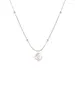 Kedjor Trendiga Korea 925 Sterling Silver Pearl Halsband för kvinnor Fina smycken bröllopsfest födelsedagspresent