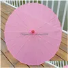 Paraplyer kinesiska färgade paraply vita rosa parasoler porslin traditionell dansfärg parasol japansk siden bröllop rekvisita6559729 drop dh3ks
