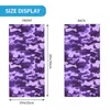 Foulards Violet Militaire Camouflage Bandana Cou Couverture Imprimé Camo Imprimer Cagoules Wrap Écharpe Cyclisme Sports De Plein Air Unisexe Adulte