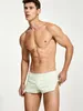 Underpants Hibbin Men's Cotton Arrows Sexy High Slit Boxer Panties Home Shorts Gun Separation U-convex Lining