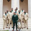 TPSAADE vert hommes costumes pour marié mariage Tuxedos garçons d'honneur tenues 3 pièces marié tenue homme Blazer Terno Masculino246b