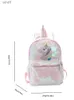 Mochilas lantejoulas fofas rosa leve mochila menina de grande capacidadeL231016