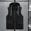 Chalecos para hombres 160 kg Invierno Impermeable Cálido Chaqueta sin mangas Moda con capucha Chaleco casual Hombres Otoño Espesar Chaleco Tallas grandes 10XL 11XL