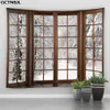 Tapestries Christmas Tapestry Wall Hanging Outside the Window Forest Snow Scenery Winter Bedroom Living Room Home Wall Tapestr 231013