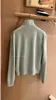 Womens Sweaters Spring Loro Piano Light Blue V-neck Long Sleeve Wool Sweater