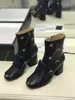 Designer Marmont Damenstiefel, Designer-Plateau-Stiefelette mit Fransen, Quastenstiefel, High Heels, Bienenstiefel, echtes Leder, Winterschuhe