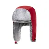 Bérets XL hiver Bomber chapeaux épais chaud fourrure chapeau de neige avec oreillettes casquette de Sport en plein air hommes femme adulte imperméable Ski surdimensionné