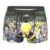 Assassinato sala de aula anime japão cuecas respirável calcinha masculina confortável shorts boxer briefs159m