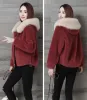 Frauen Faux Pelzmantel Nachahmung Fuchs Plüsch Jacke 2021 Winter Mode Casual Jacke Frauen Kurze frauen Kleidung Winter