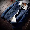 Vestes pour hommes En gros Plus Taille S-4XL Tendance Chaud Polaire Épais Denim Veste 2023 Mode d'hiver Hommes Jean Manteau Outwear Mâle Cowboy