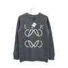 Maglione firmato Loewee Qualità originale Nuovo Paris B Home Email ambientale Maglione di lana sportivo lavorato a maglia stampato con logo Cola Wave