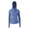 Femmes Yoga manches longues définir sweat à capuche veste couleur unie nu sport façonnage taille serré Fitness ample Jogging vêtements de sport Women's Jackets