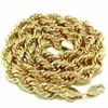 Collana a catena in oro 18 carati Collana a catena lunga 90 cm di spessore 10 mm in metallo327p