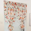 Vorhang Pastoral Obst Orange Rüschen Für Kleine Fenster Küche Sheer Voile Drapieren Tür Partition Stange Tasche Benutzerdefinierte #E