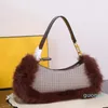 Sac sous les bras Villos, Mini fourre-tout, portefeuille en Nylon, boucle matérielle, sac en croissant de peau Pure, Double poignée, sangle amovible haute