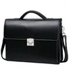 Briefcases 2023 Male Computer Package Bring Password Lock Briefcase Diagonal Genuine Leather Bag Men Messenger Luxury Handbags Maleta