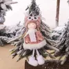 Ny kreativ julplysch ängelhänge barns söta docka gåva julgran hänge