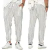 Pantalons pour hommes 2023 Tendance d'été Marque Stripe Casual Capris Personnalisable Logo Vêtements de mode
