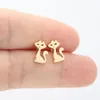 Whole 10Pairs Lot Beauty Cat Stainless Steel Earring Tiny Kitten Custom Earrings Women Girls Kids Ear Studs Birthday Gift Jewe2412