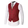 Gilets pour hommes Robe d'arrivée pour hommes Slim Fit Mens Costume Homme Gilet Gilet Homme Casual Sans Manches Formelle Veste D'affaires