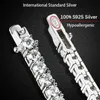 Bileklik smyoue 4mm tenis bilezikleri kadınlar için 100% 925 STERLING Gümüş Taş Bileklik Düğün Sparkles Lab Diamond Bilezik 231013