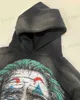 Erkek Hoodies Sweatshirts y2k harajuku soyut desen baskı kazak kapüşonlu kazak erkekler Amerikan gotik punk kaya gündelik yüksek sokak çift kazak T231016