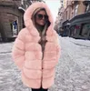 Women's Fur Fausse fourrure femmes manteau de fourrure de renard naturel avec capuche épais chaud véritable fourrure de renard vestes femme hiver vêtements d'extérieur manteaux de fourrure de luxe YQ231016