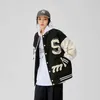 Herrenjacken Retro bestickte Bomberjacke Herren-Baseball-Uniformjacke Locker sitzende Damen-Freizeitjacke für Frühling und Herbst auf der Straße, Mäntel x1016