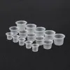 Nieuwe 1000 stuks Plastic Wegwerp Microblading Tattoo Inkt Cups Permanente Make-Up Pigment Clear Houder Container Cap Tattoo Accessoire ZZ