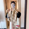 Brand Designer Scarf Cashmere Luxury Scarf For Women Men Wool Grid Scarves Winter Warm Scarfs Shawl Neckerchief 2024