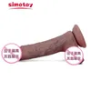 sex massagerBlue veins raised liquid silicone penis realistic flesh sensation soft flesh imitation fake penis female adult products KB3R