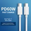 2m USB C Kablosu PD 60W Hızlı Şarj Tip C Kablosu Dizüstü bilgisayar için telefon için