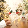 Kerst Hoofdbanden Pailletten Rendier Gewei Oren Haar Hoepel Voor Vrouwen Meisjes Kerstfeest Decoratie Cosplay Haaraccessoires