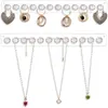 Boucles d'oreilles pendantes en acrylique transparent, support mural suspendu pour colliers, organisateurs de bijoux