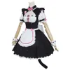 Anime Nekopara Cosplay Costume Maid Dress Game Chocola Vanilla Cat Neko Girl Racing Long Tail Women Outfits